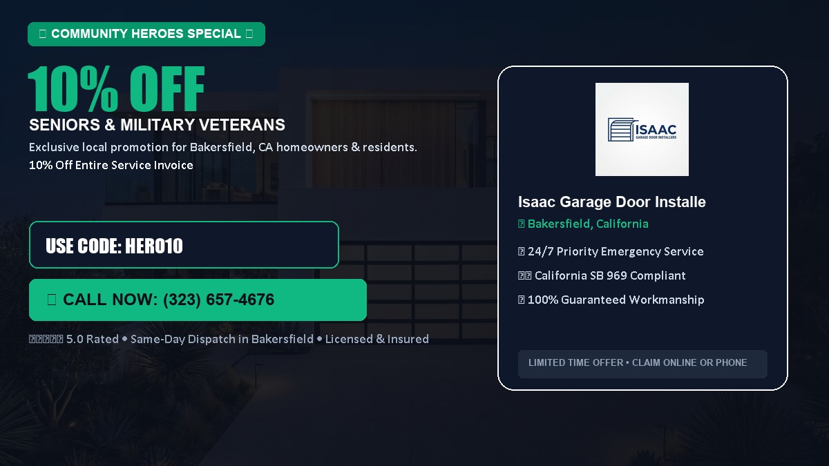 10% OFF Senior Citizens (65+) & Military / Veteran Community Discount in Bakersfield, CA